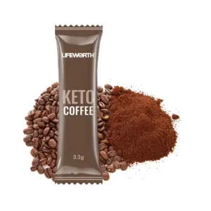 Lifeworth caffè verde naturale sano controllo dieta MCT olio sostitutivo cibo cheto caffè istantaneo - Product Image 6
