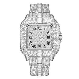 Luxury Men's Moissanite <b>Watch</b> Stainless Steel <b>Watch</b> <b>Mechanical</b> <b>Watches</b> Square Dial Analog Date Sapphire Crystal Wholesale - Product Image 4