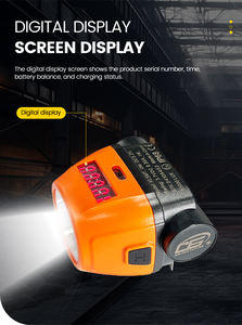 مصباح Golden Future KL5MT المحمول لمناجم الفحم تحت الأرض، مقاوم للماء بمعيار IP68، مصباح ليد أمامي لعمال المناجم قابل لإعادة الشحن، مصباح قبعة لاسلكي - Product Image 4