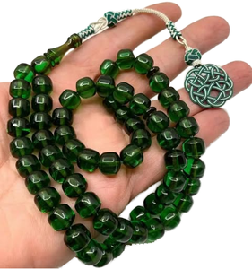 Cuentas de Oración Pintadas a Mano de Resina Ecológica Premium, Tasbeeh Musulmán, Dhikr Islámico, Misbaha, Accesorio de Adoración Hecho a Mano, Elegante - Product Image 1