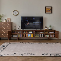 Meuble TV en bois massif de style vintage français, vente directe d'usine, armoire de rangement design, personnalisable pour chambre à coucher