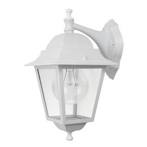 Applique da esterno in alluminio IP44, E27, 42x28x21,5 cm, colore bianco - ideale per illuminare ingressi e giardini. - Product Image 1
