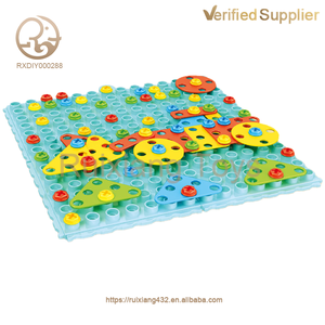 Cognición DIY niño autobús caja de equipaje creativo taladro eléctrico tornillo juguetes rompecabezas ensamblado mosaico construir conjunto juguetes educativos - Product Image 2