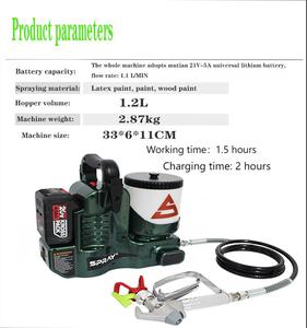 Pulvérisateur Airless Portable à Batterie Haute Qualité 2024 pour <span class=keywords><strong>Peinture</strong></span> Émulsion et <span class=keywords><strong>Peinture</strong></span> à l'Huile pour Plafonds et Murs - Product Image 5