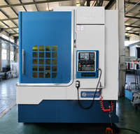 Tour CNC vertical robuste avec système GSK, machine de tournage CNC verticale VTC1250 avec tourelle taïwanaise