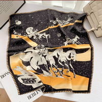 Usine en gros personnalisé numérique imprimé 100% foulard en soie de mûrier haute qualité dames vrais foulards en soie