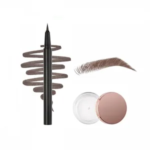 Micro Brow Defining Pencil High Pigment Liquid Brow Liner Pencil Marker Pen Tint Private Label Eye Brow Feathering Pen