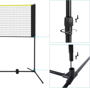 10'x5' Chiều cao có thể điều chỉnh cầu lông <span class=keywords><strong>Net</strong></span>, tennis <span class=keywords><strong>net</strong></span> với đứng/khung - Product Image 5