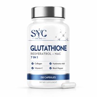 Capsules de glutathion 7-en-1 OEM avec resvératrol et NAC pour l'éclaircissement de la peau et la réparation cellulaire chez l'adulte - Vente en gros