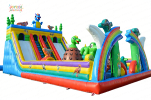 <span class=keywords><strong>Parco</strong></span> Gonfiabile a Tema <span class=keywords><strong>Dinosauri</strong></span>, Gigantesco <span class=keywords><strong>Parco</strong></span> <span class=keywords><strong>Divertimenti</strong></span> Gonfiabile <span class=keywords><strong>con</strong></span> Doppio Scivolo e Parete da Arrampicata, Castello Gonfiabile di Grado Commerciale - Product Image 4