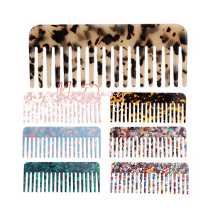 Midaill-mini peines de pelo portátiles de 4mm para mujeres y niñas, peine de dientes ancho personalizado - Product Image 5