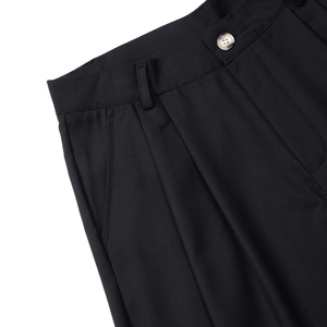 Wholesale OEM Custom Men's Tailored Dress <strong>Shorts</strong> <strong>Black</strong> Pleated Suit <strong>Shorts</strong> <strong>Smart</strong> Casual Summer <strong>Shorts</strong> - Product Image 4
