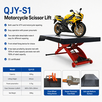 Double Win Factory Direct 500kg Motorcycle Scissor Lift 1350mm Width 110mm Min Height for Garage Shop