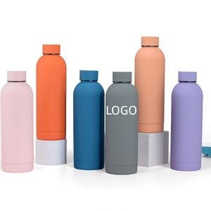 Promotional <b>Drinkware</b> 2024 Trending Stainless Steel Insulated Personalized Cycling Slim Water Bottle with Lid - Product Image 1