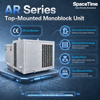 Unidad Condensadora Monobloque de Techo de 1.5hp, 208v, Refrigeración Comercial de Ahorro Energético, con Bomba y Enfriamiento por Aire, Garantía de Calidad