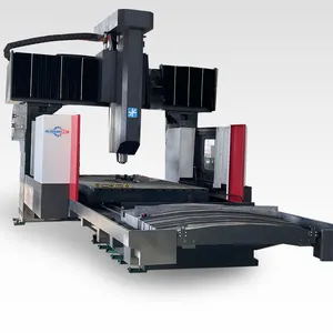 Sistema Fanuc, pórtico vertical, centro de mecanizado, perforación de metal, fresado, torneado, máquina cnc