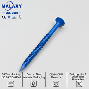 Vis d'ancrage pour béton MALAXY bleues, vis à tête hexagonale Tapcon bleues pour béton - Product Image 1