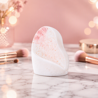 Éponge nettoyante pour le visage en PVA avec cordon élégant pour accrocher, éponge démaquillante, accessoire de beauté