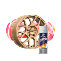 Peinture en aérosol noire Aerosol International pour jantes de moto et de voiture