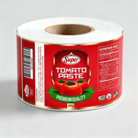 Étiquettes adhésives personnalisées imperméables et conformes aux normes alimentaires, anti-UV, avec code QR et code-barres pour fabricants d'étiquettes d'emballage alimentaire