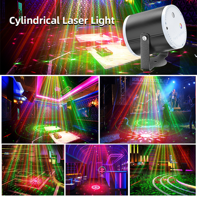 Sound Activated RG Laser Disco Light Mini DJ Stage Projector for Party Club Decoration