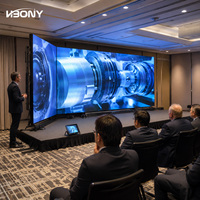 Pantalla LED de Alquiler para Interiores P3.91, 500x1000mm, 7680Hz, Pantalla LED de Ángulo Recto de 90 Grados, Video Wall para Eventos y Escenarios