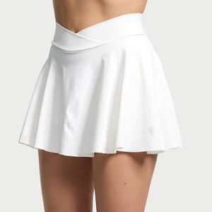 กระโปรงกีฬาผู้หญิงแบบ 2 in 1 สำหรับเล่นพิคเคิลบอลและเทนนิส ทรงเอววี ช่วยให้ความอบอุ่น - Product Image 3