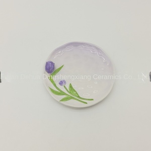 Tazza in Ceramica a Forma di <span class=keywords><strong>Tulipano</strong></span> Dipinta a Mano, Design di Lusso, Tazza per Caffè/Acqua con Piattino e Manico, Stile Occidentale/Instagram - Product Image 4