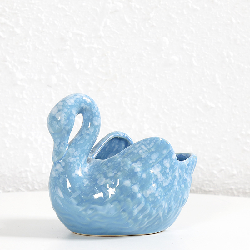 Swan [White Dot Blue]]