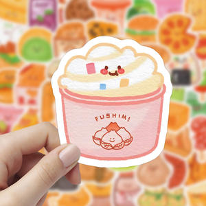 สติกเกอร์ลายการ์ตูนสไตล์อาหาร 60 ชิ้น สำหรับตกแต่งสมุดโน้ต เคสมือถือ กระเป๋าเดินทาง วัสดุสติกเกอร์ ขายส่ง ผลิตในประเทศจีน - Product Image 4