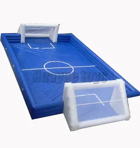 Terrain de football gonflable personnalisé commercial, terrain de football gonflable avec plancher pour adultes et enfants, Offre Spéciale