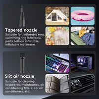 Ventilateur métallique haute vitesse 180W, moteur sans balais 130000 tr/min, mini ventilateur turbofan portable, nouveau modèle avec lumière, souffleur d'air