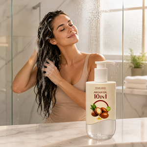 Shampooing capillaire à l'huile d'argan 300g en gros, végétalien, nourrissant, anti-frisottis, nettoyant en profondeur, soin capillaire professionnel, marque privée, approvisionnement en vrac - Product Image 4