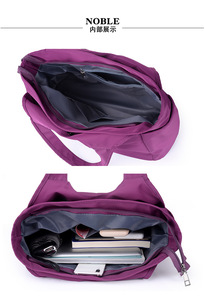 Bolsa de Tela Oxford Moderna para Mujer, Bolso de Mano, Informal, con Múltiples Bolsillos, Gran Capacidad, Bolsa de Viaje, Bolsa de Hombro de Nailon para Baile - Product Image 5