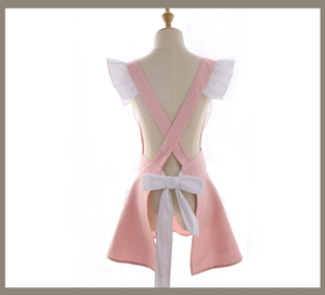 <span class=keywords><strong>Delantal</strong></span> de poliéster sin mangas para cosplay de sirvienta coqueta con <span class=keywords><strong>falda</strong></span> con volantes para uso sanitario o como regalo de San Valentín - Product Image 4