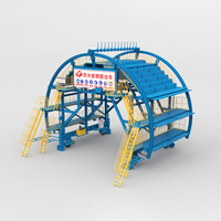 Chariot de pose de panneaux hydrauliques étanches avec système d'entraînement par chaîne pour les travaux d'étanchéité des tunnels routiers