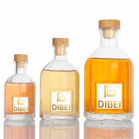 Diffuseur d'huiles essentielles personnalisé en verre écologique avec bâtonnets de roseau, flacon de luxe pour aromathérapie
