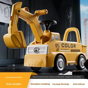 Escavatore Cavalcabile per Bambini in Plastica ABS 2026, Grande Dimensione, Veicolo da Costruzione per Esterni, Giocattolo per Bambini - Product Image 5