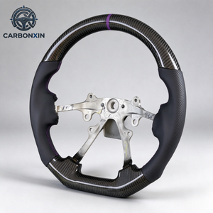 Volant de voiture en fibre de carbone forgée pour Nissan Patrol Y61, pièces intérieures 2000 2001 2002 2003 2004 2005 2006 2007 2008 2009 - Product Image 2
