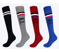 Offre Spéciale femmes sport équitation chaussettes coton pur personnalisé coloré longue équestre chaussettes