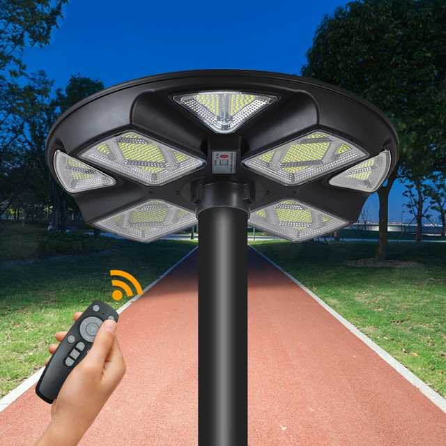 High Brightness IP66 Waterproof Led Outdoor Light UFO Motion Sensor LED UFO Solar Street Lights for Outdoor Garden Use