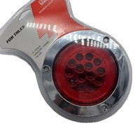 Feux arrière de camion LED universels, forme rectangulaire ou ronde, 12V, rouge ambre