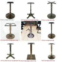 Base de table moderne rétro européenne en bronze pieds de table en fonte de style antique pour table à manger canapé dans le salon matériau métallique