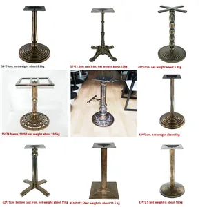 Alas meja perunggu gaya antik Retro Eropa Modern kaki meja besi cor untuk Sofa meja makan bahan logam ruang tamu - Product Image 5