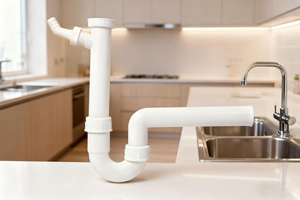 HONGLEI <span class=keywords><strong>Scarico</strong></span> per Lavabo Moderno in PP Bianco 1 1/2''*40 con Troppopieno Anti-Intasamento, Facile Installazione, Garanzia 5 Anni - Product Image 4