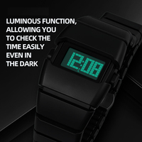 Montre numérique rétro-futuriste de haute qualité pour homme, étanche et lumineuse, style sport et mode - Nouveauté du fournisseur
