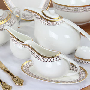 <span class=keywords><strong>Service</strong></span> de table en <span class=keywords><strong>porcelaine</strong></span> fine, <span class=keywords><strong>service</strong></span> de table avec éléments arabes, de style européen - Product Image 2