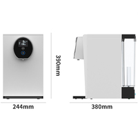 Distributeur purificateur d'eau à chauffage instantané de bureau Indicateur de 4 températures Eau purifiée avec charbon actif UF RO