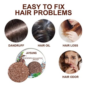 Polygonum Multiflorum Shampoo <b>Soap</b> Herbal Solid Shampoo <b>Soap</b> Help Nourishing Hair Root in Daily Life - Product Image 5