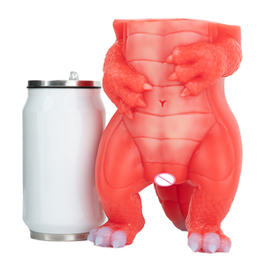 GEEBA Fantasy Red Dragon Male <b>Masturbator</b> Silicone Adult Men's Onahole Pocket Pussy Realistic Vagina Stroker Men Sex Toys - Product Image 3